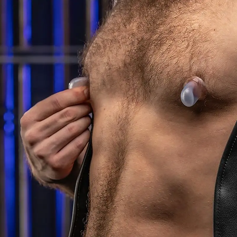 Ventouses tétons Mr-S-Leather Supple Nips, 4 tailles | Dark-Ink