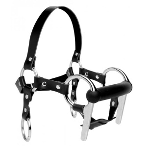 Steed silicone bit and bridle head harness 10246
