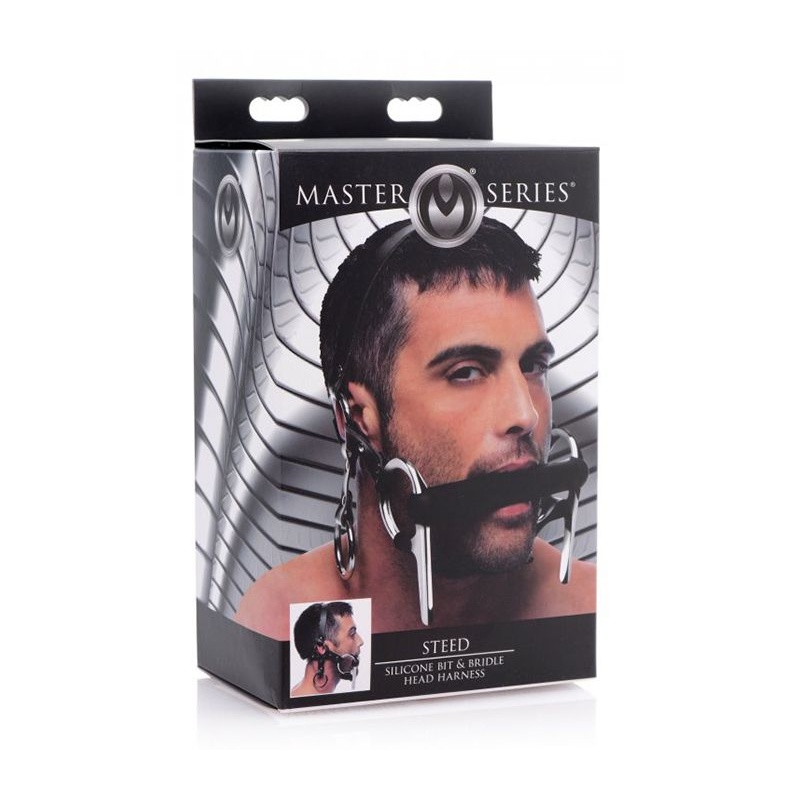 Steed silicone bit and bridle head harness 10249