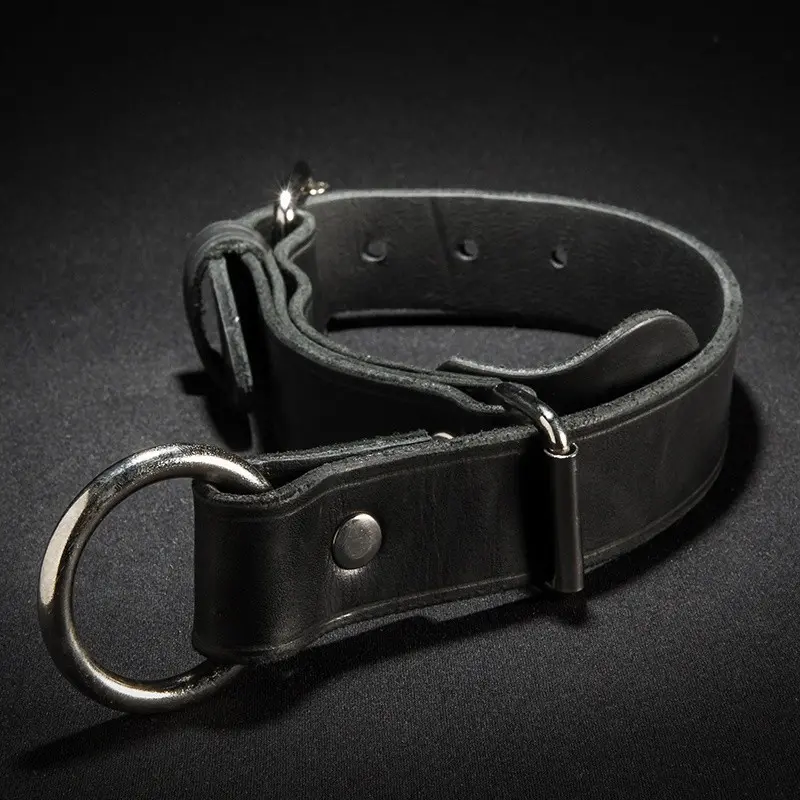 Würgehalsband Mr-S-Leather Quick-Pull, Latigo-Leder | Dark-Ink