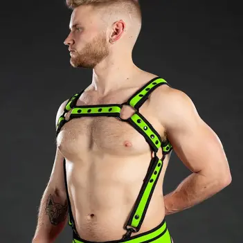 Arnés neopreno Neo Bold Crossbow Mr S Leather, 4 colores | Dark-Ink