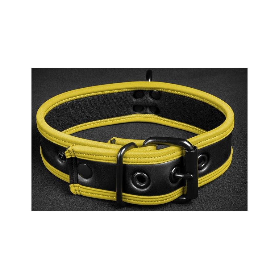 Néo Puppy Collar Noir Jaune 10970