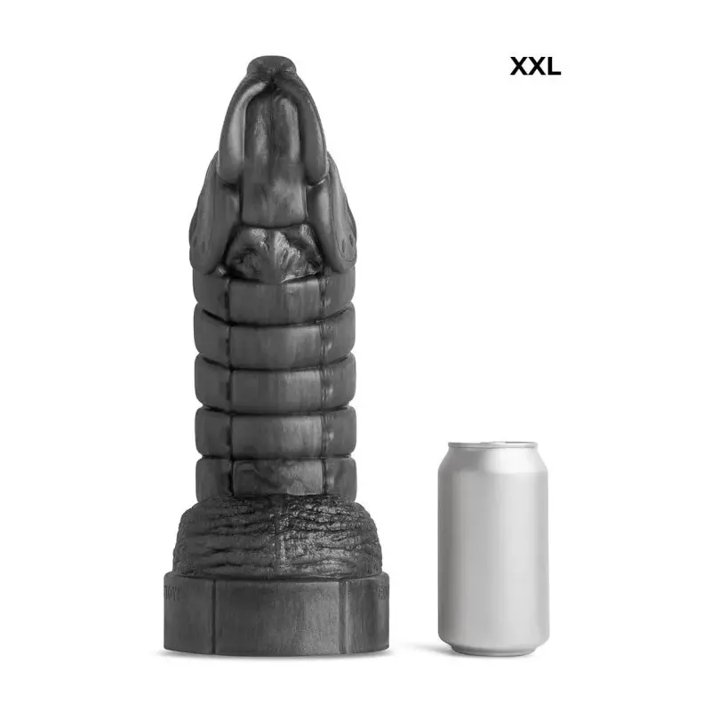 Hankey's Toys Teddy Bryce Chastity Cage Dildo, 4 sizes | Dark-Ink