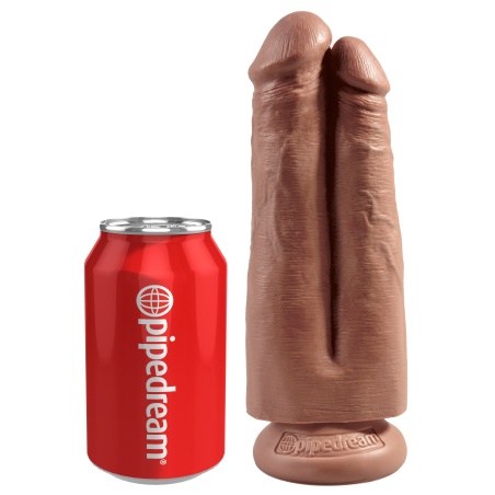 KING COCK Double gode réaliste 20cm avec ventouse 11715