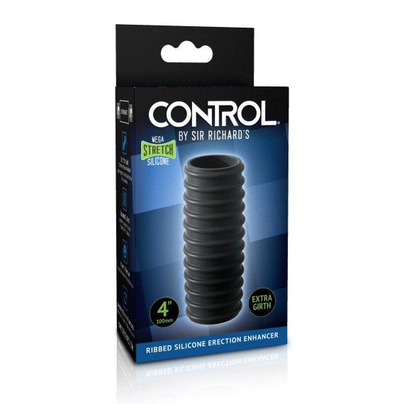 Masturbation Sir Richard's CONTROL Ribbed silicone erection enhancer 10.2cm 11721
