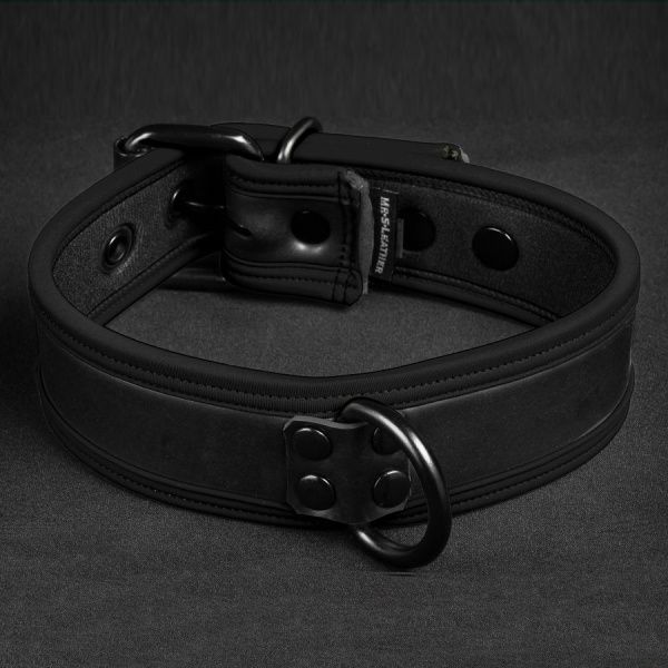 Neo Puppy Collar Black/Black MR-S-LEATHER - 1