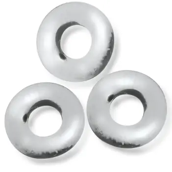 Cockring Oxballs Fat Willy 3-pack, Flextpr™ sin rodamiento | Dark-Ink