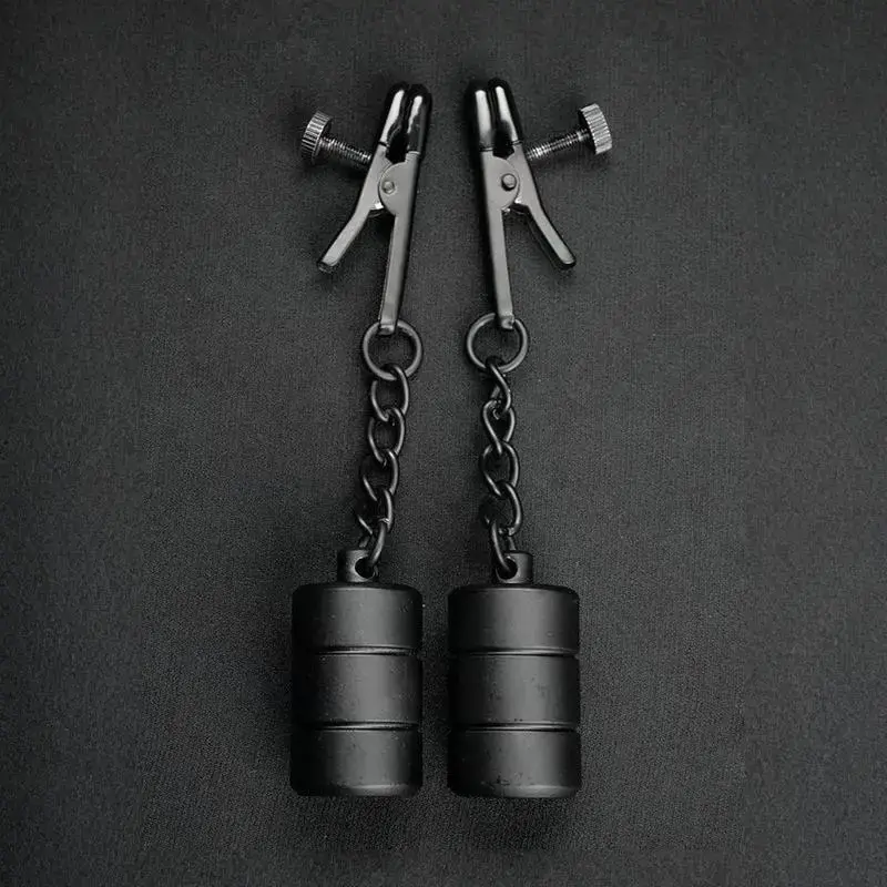 Alligator nipple clamps black 175g