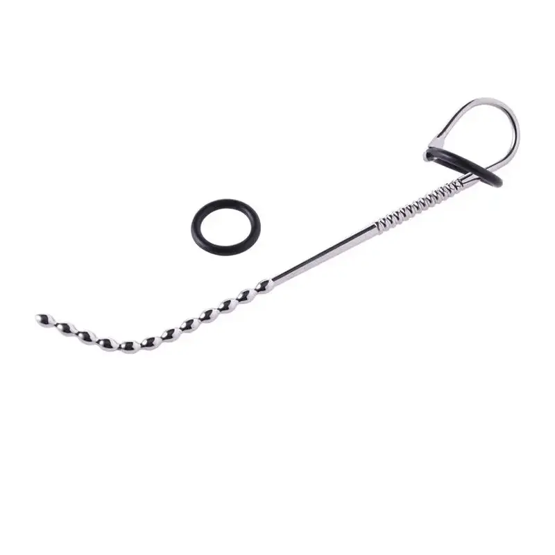Multi beads metal urethral sound