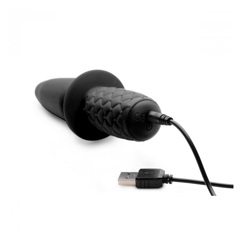 The Plug 10x Silicone Vibrating Thruster 12454