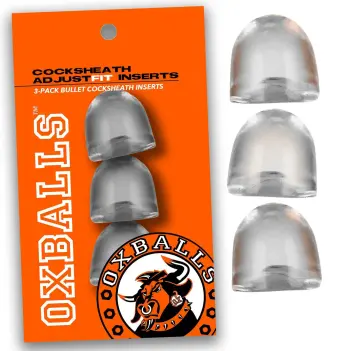 Oxballs ADJUSTfit Cock Sheath Inserts 3-pack Clear | Dark-Ink