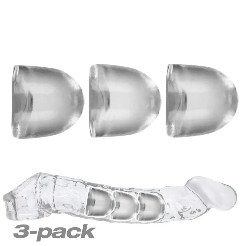 Oxballs ADJUSTfit Penishülle Inserts 3er-Pack Clear | Dark-Ink