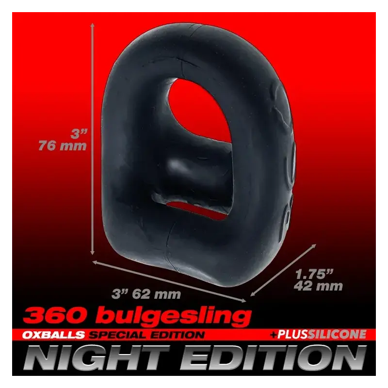 360 dual cock and balls sling night edition
