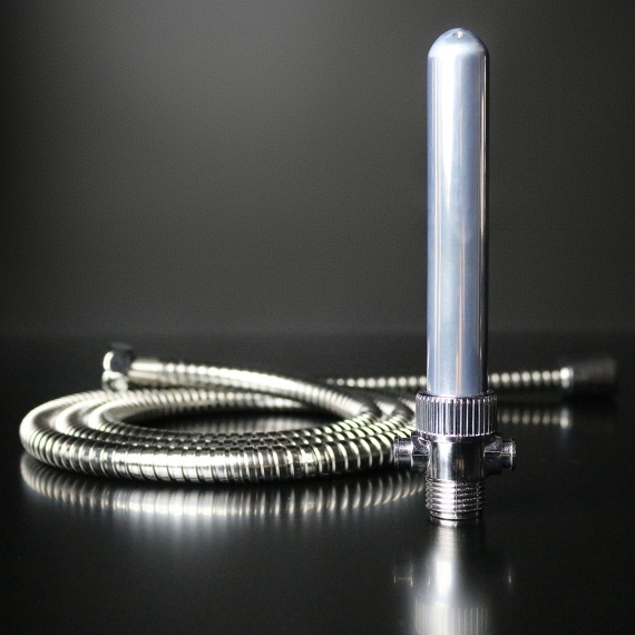 Anal shower Dark-Line Shower Shot Douche w/Valve 13907