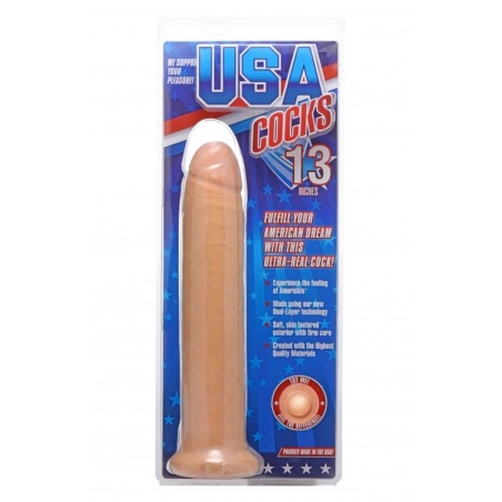 Ultra Real 13"/33cm Dual Layer W/Suction Dildo 14449
