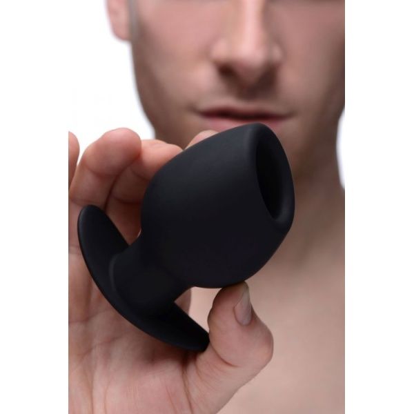 Ass Goblet Silicone Hollow Anal Plug - Small MASTER SERIES - 1