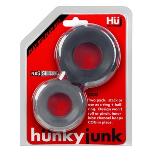 Cog 2-size c-ring pack negro y gris 14894