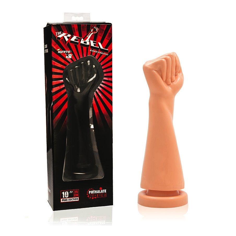 Plug Antebrazo The Rebel 25cm con ventosa Negro 15047