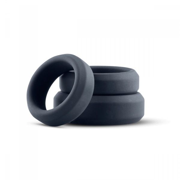Pack of 3 silicone wide rings 15415
