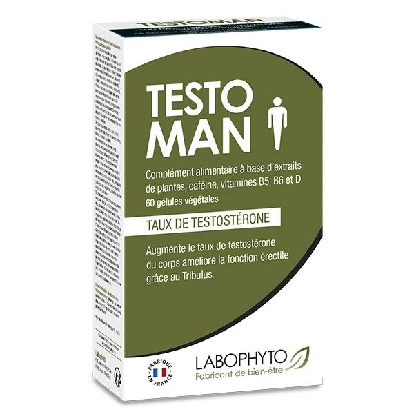 Stimulateur de testoterone testoman 60 gelules 15485