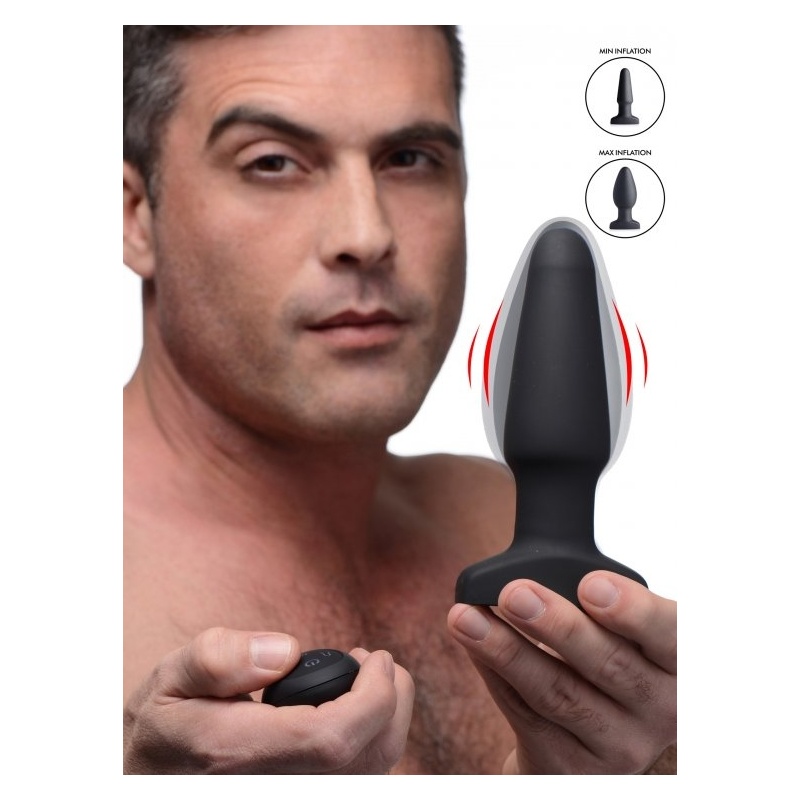 Remote Control Inflatable Vibrating Anal Plug 10x 16030