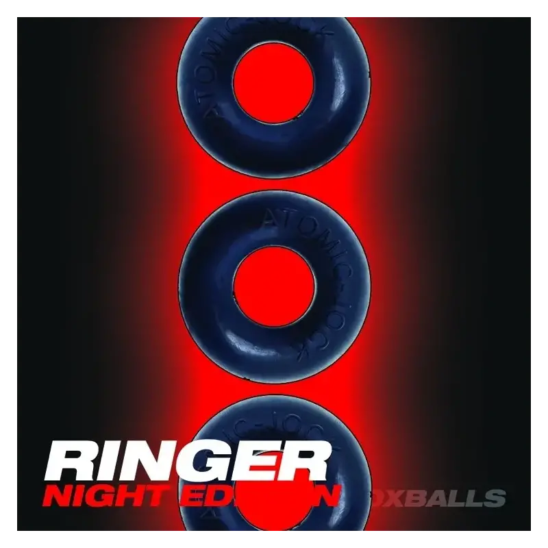OXBALLS RINGER | Pack 3 cockrings anti-roulement flexTPR
