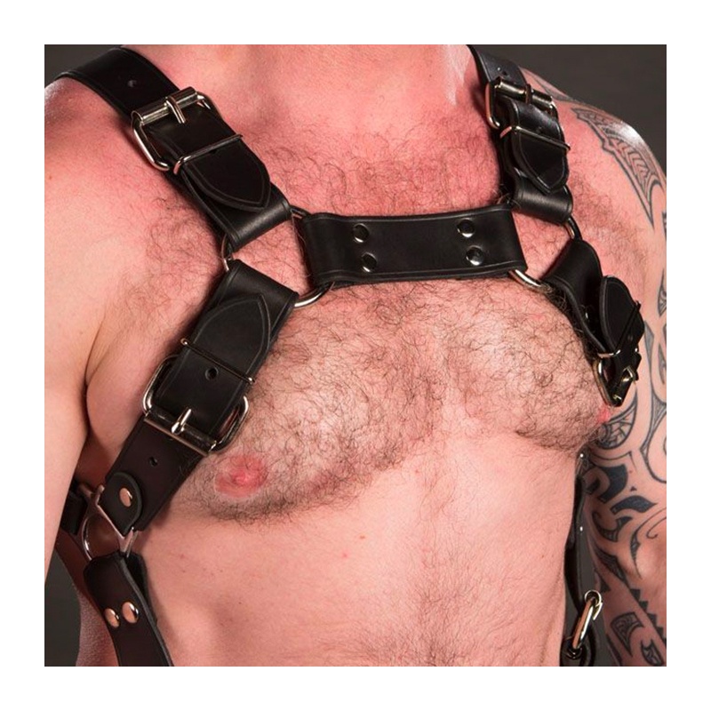 Harness Leder Trojan Silber 16207