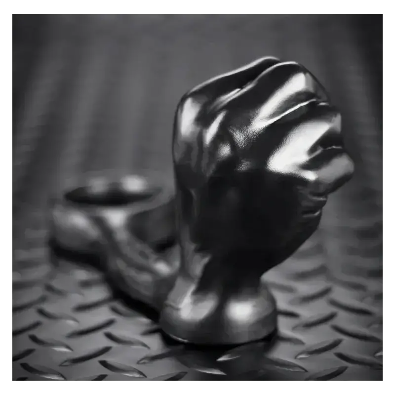 Oxballs Punch Faust-Analplug Asslock, integrierter Cockring | Dark-Ink