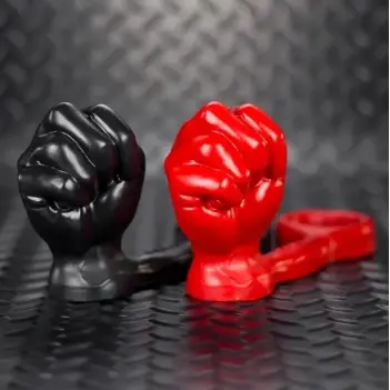 Oxballs Punch Faust-Analplug Asslock, integrierter Cockring | Dark-Ink