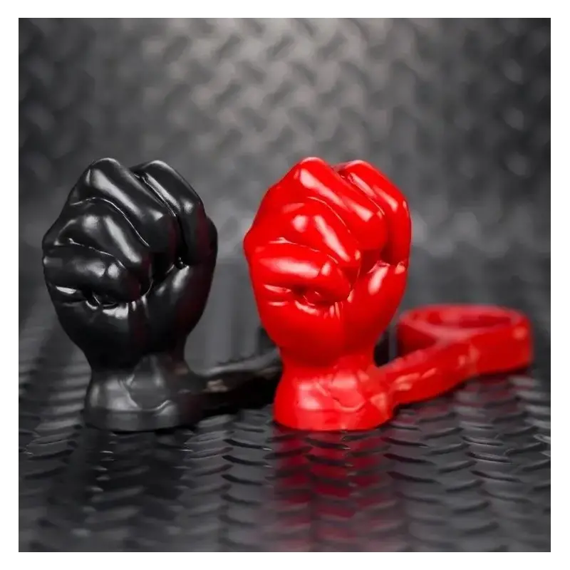 Oxballs Punch Faust-Analplug Asslock, integrierter Cockring | Dark-Ink