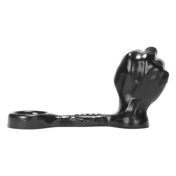 Oxballs Punch Faust-Analplug Asslock, integrierter Cockring | Dark-Ink