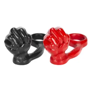 Oxballs Punch Faust-Analplug Asslock, integrierter Cockring | Dark-Ink