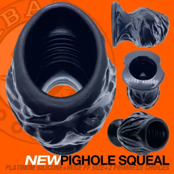 OXBALLS PIGHOLE SQUEAL FF – Hollow Silicone Fuckplug | Dark-Ink