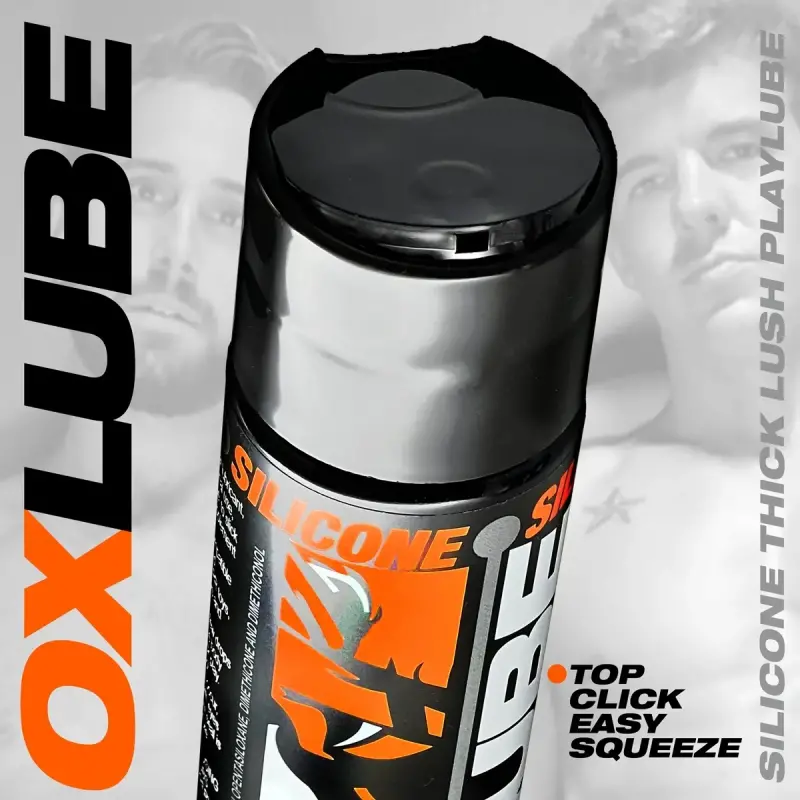 OXLUBE Thick Silikongleitgel, 3 Inhaltsstoffe, rein | Dark-Ink