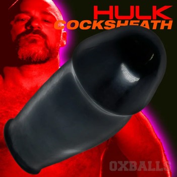 Hulk the hugest thickest monster adjustfit rubbery cocksheath