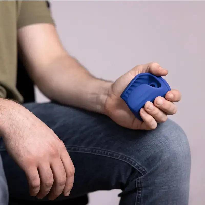 Loveline Vibrating Pulse Wave Stroker, 10 modes | Dark-Ink
