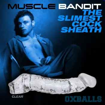 Funda pene Oxballs Muscle Bandit, ADJUSTfit | Dark-Ink