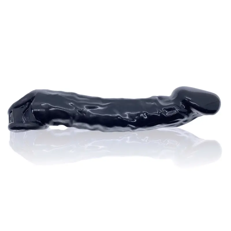 Oxballs Muscle Ripped Cocksheath, Plus+Silicone, gerippt | Dark-Ink