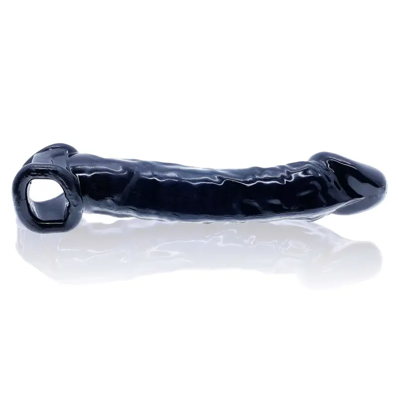 Oxballs Muscle Ripped Cocksheath, Plus+Silicone, gerippt | Dark-Ink