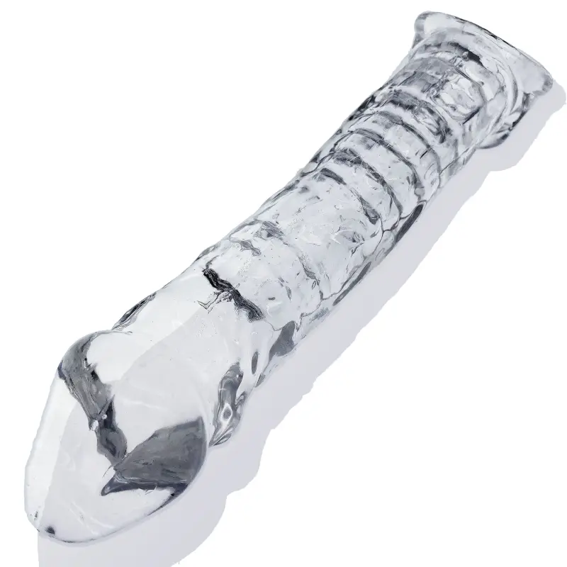 Gaine pénis Oxballs Muscle Ripped, silicone, nervuré | Dark-Ink