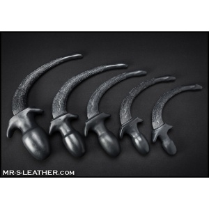 Square peg silicone Puppy Tail Noir 19323