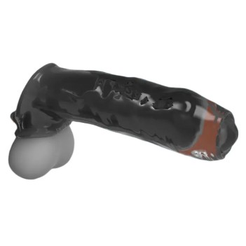 Miguel veiny uncut thik adjustfit rubbery cocksheath