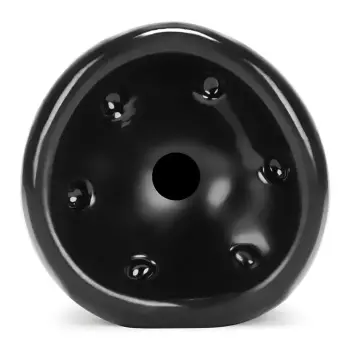 Masturbateur Oxballs Jerk, grip haltère, rainuré | Dark-Ink
