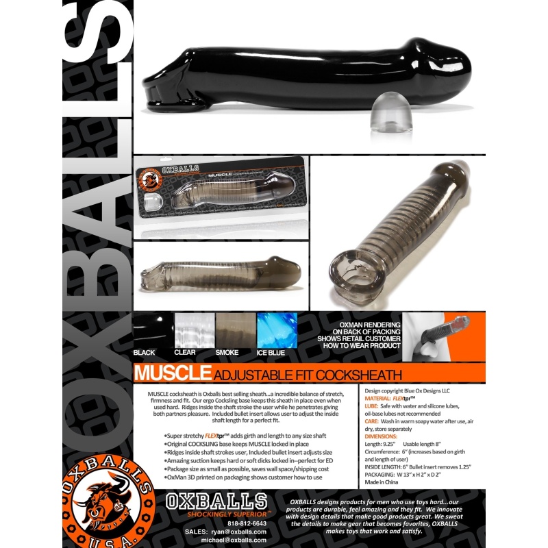 Penishülle Muscle anpassbare Größe 20019