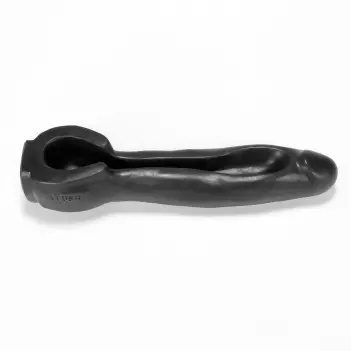 Oxballs Flush Dildo, Urinal-Rinne, Platinum-Silikon | Dark-Ink