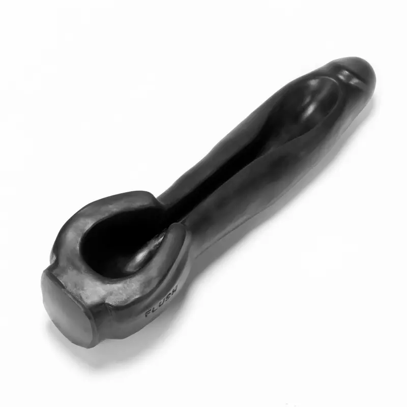 Oxballs Flush Dildo, Urinal-Rinne, Platinum-Silikon | Dark-Ink