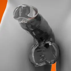 Daddy thick, wide+ballsack hugger adjustfit rubbery cocksheath