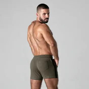 Mini short Locker Gear Side Stripe, bandes mesh latérales | Dark-Ink