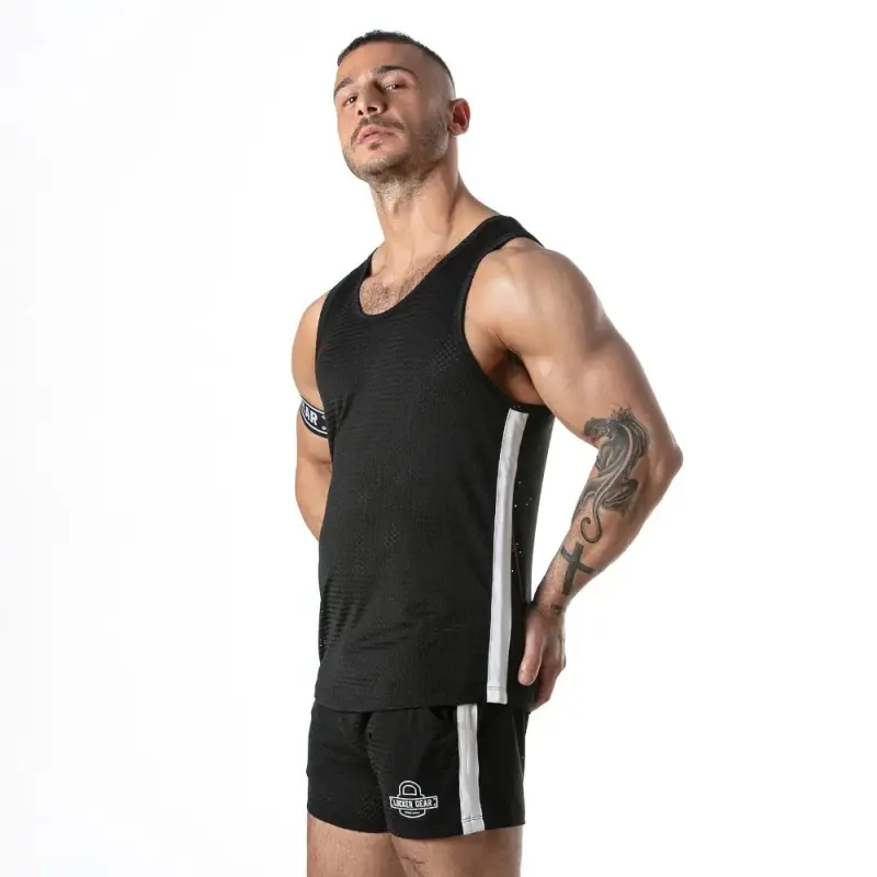 Locker Gear Sport mesh stripe tanktop