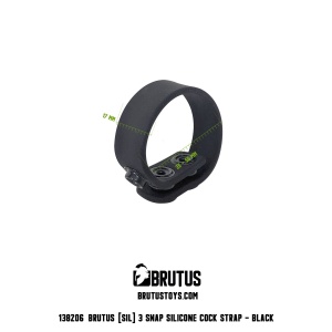 3 Snaps Silicone Cock Strap 23485